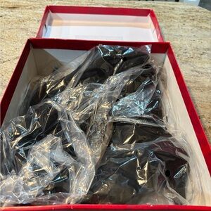 Carlos Melody Black over the knee suede boots. Size 8M